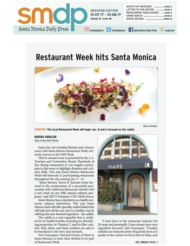 Restaurant Week Hits Santa Monica Visit Santa Monica