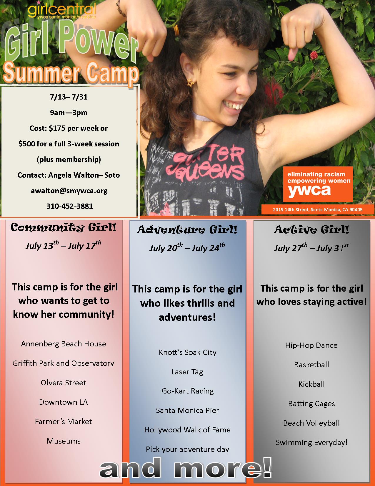 YWCA Girl Power Summer Camp