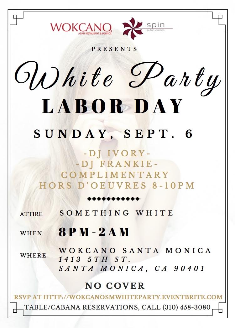 Wokcano Santa Monica Labor Day Weekend White Party