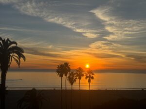 Ocean View Santa Monica: The Best Drinks with a View sunset view from The Coco Club