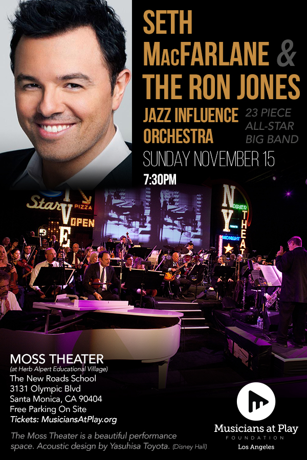 Seth MacFarlane and The Ron Jones Jazz Influence Orchestra