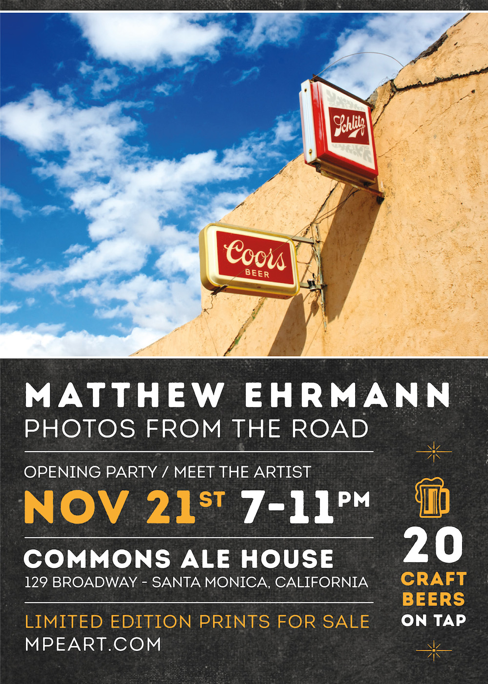 Matthew Ehrmann, Photos From The Road
