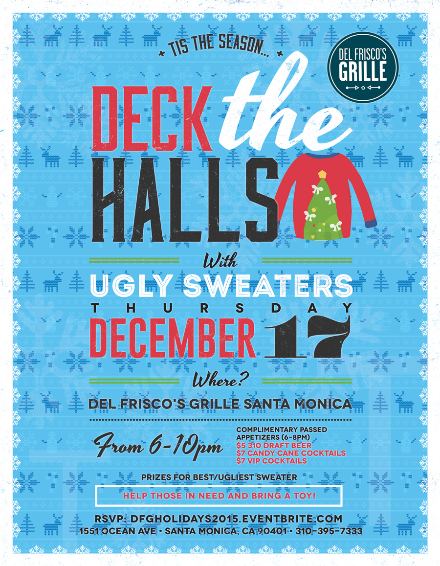 Del Frisco's Grille Ugly Sweater Party