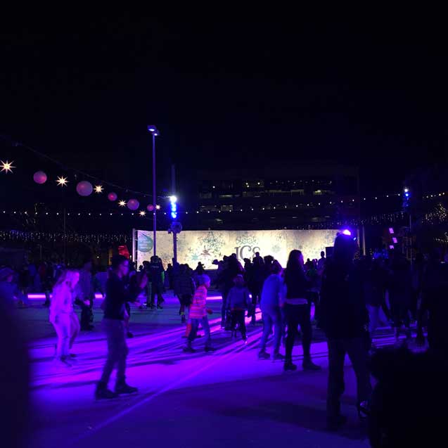 Outdoor ice rink 