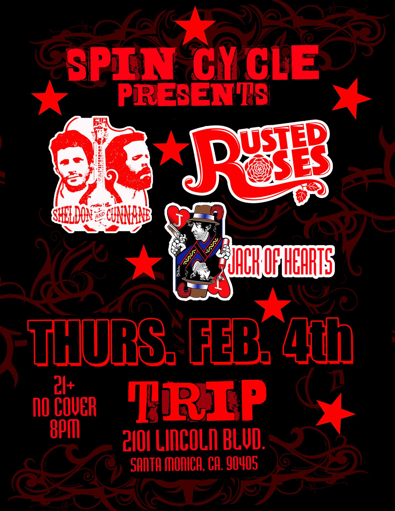 Spin Cycle Presents: Sheldon & Cunnane, Rusted Roses and Jack of Hearts