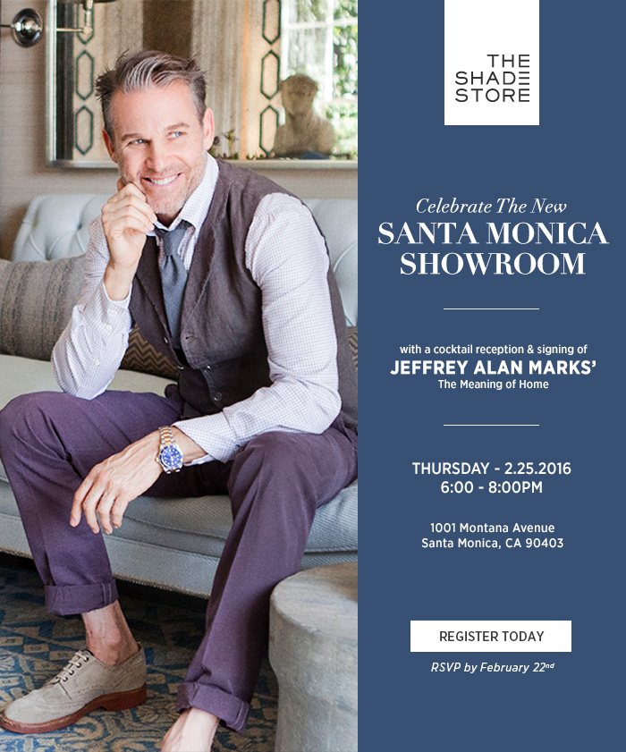 The Shade Store Hosts a Book Signing with Jeffrey Alan Marks