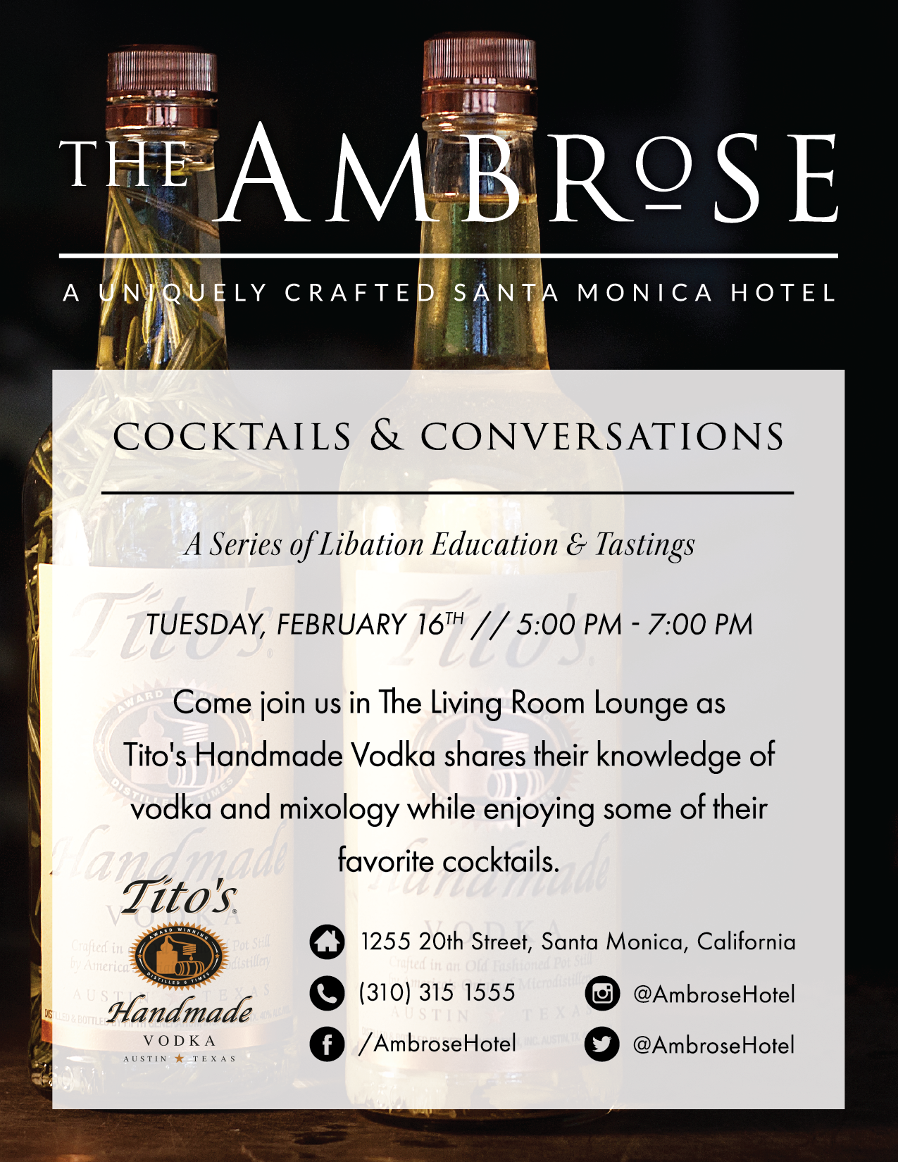 Cocktails & Conversations: Tito's Vodka