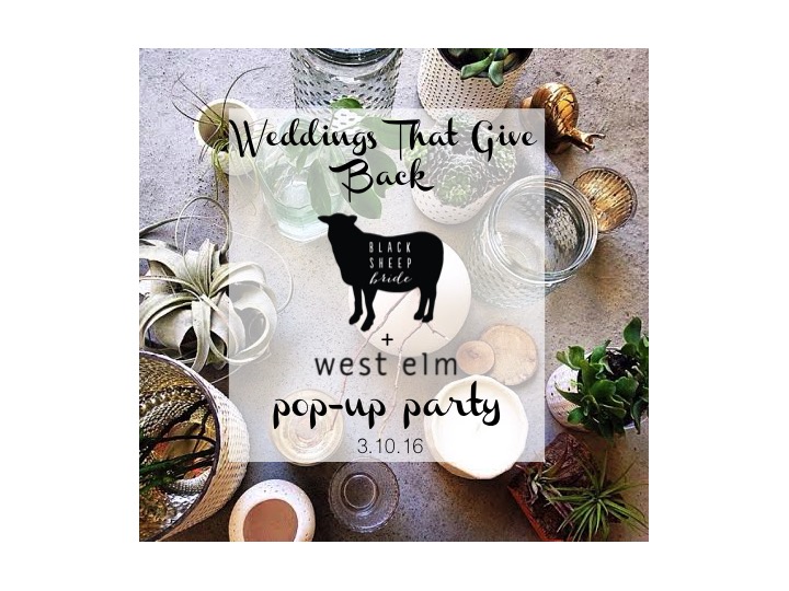 BSB + West Elm Wedding Pop-up Party!