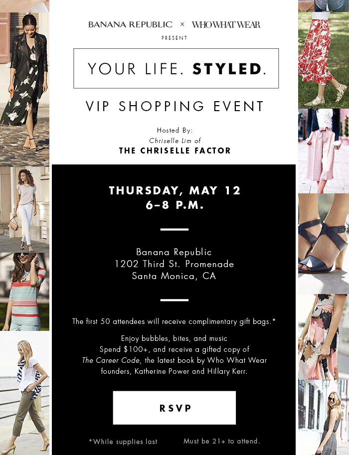 Banana Republic x WhoWhatWear Present Your Life. Styled.