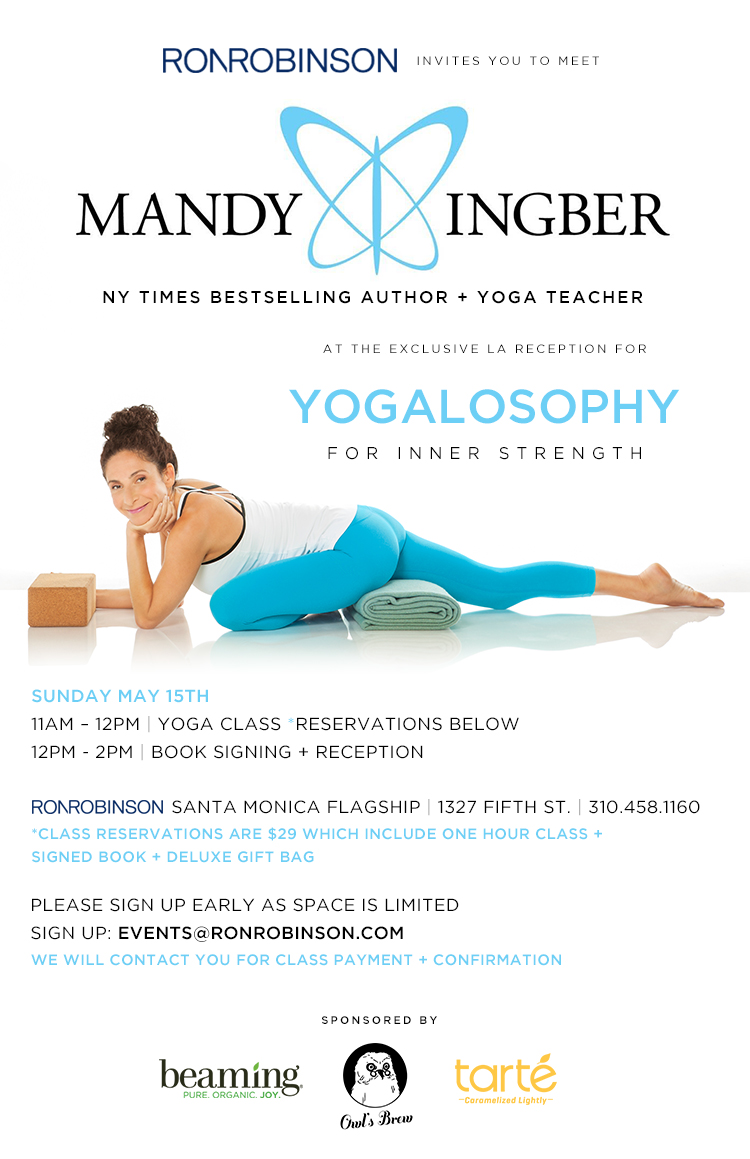 YOGALOSOPHY: Yoga Class, Booksigning & Reception