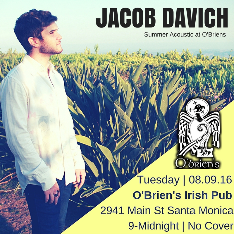 Jacob Davich Summer Acoustic at O'Briens
