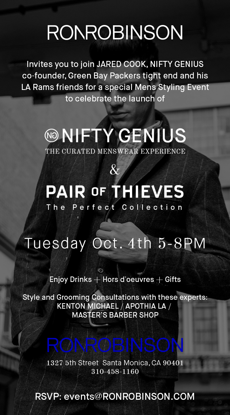 Men's Styling Event at RONROBINSON