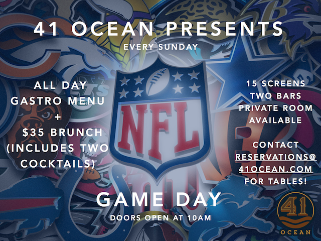 NFL Sunday Brunch at 41 Ocean
