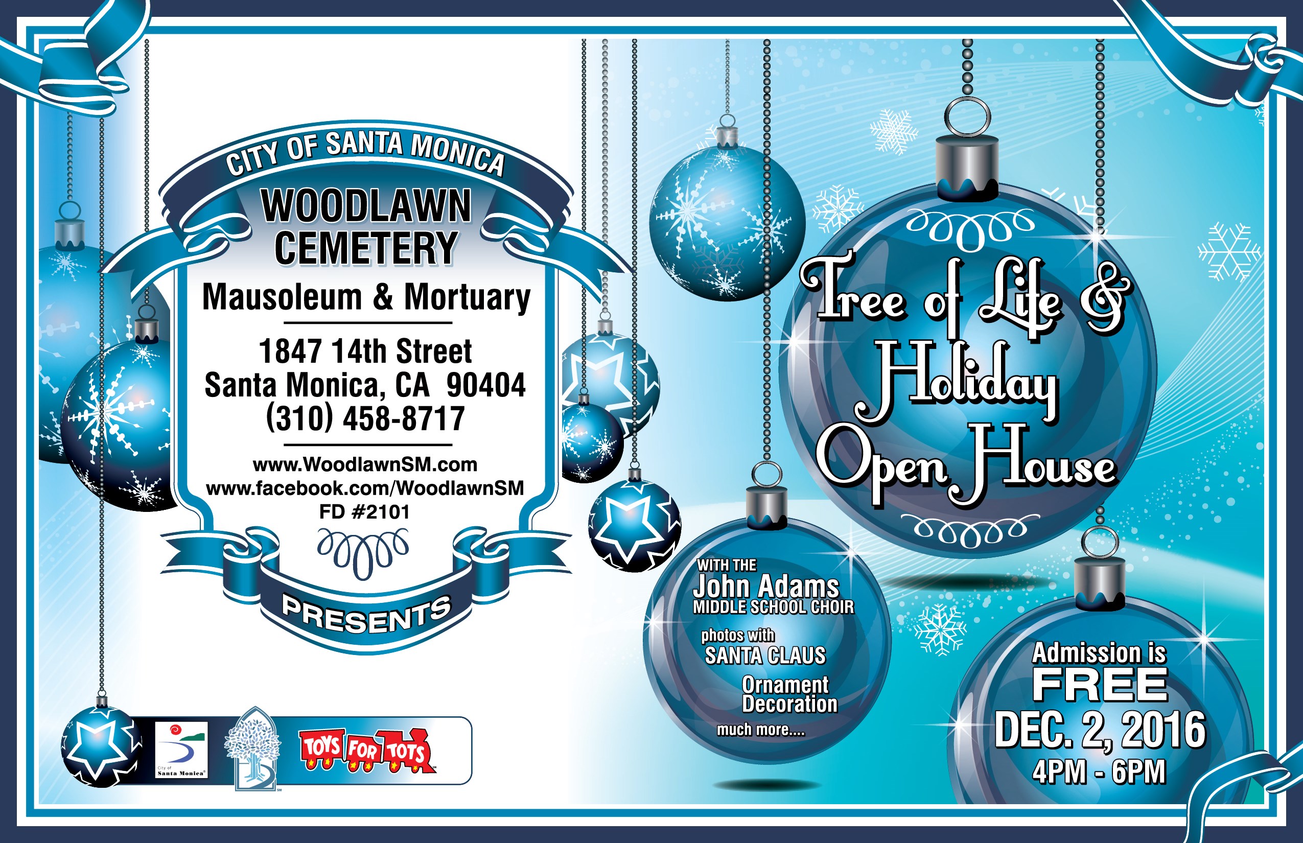 Tree of Life & Holiday Open House at Woodlawn Cemetery