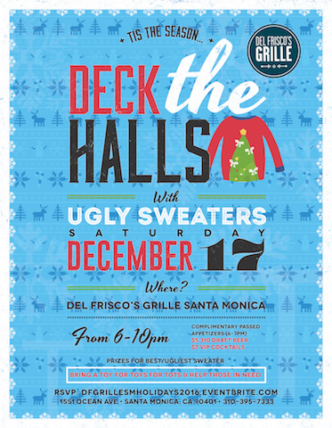 4th Annual Ugly Sweater Party at Del Frisco's Grille