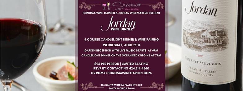 Sonoma Wine Garden Jordan Winery Dinner
