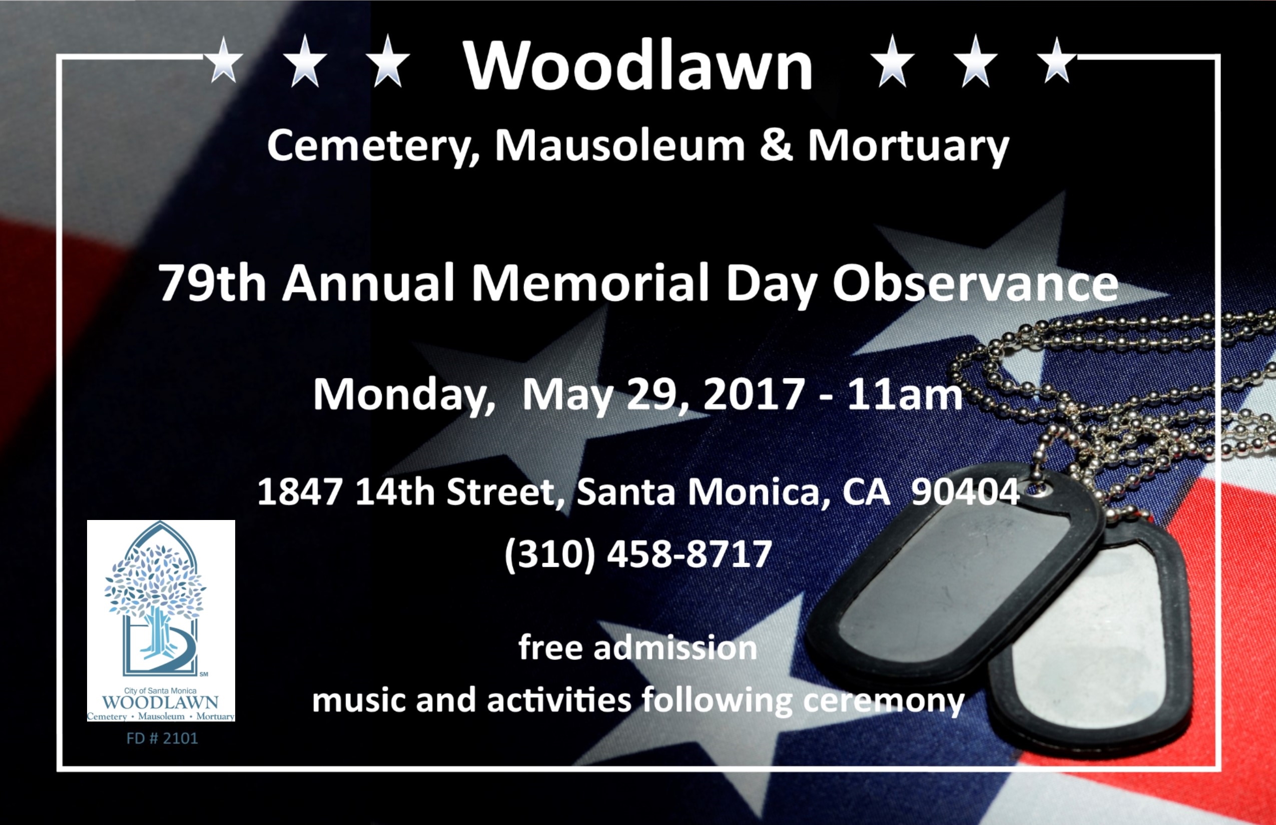 Santa Monica Woodlawn Cemetery 79th Annual Memorial Day Observance