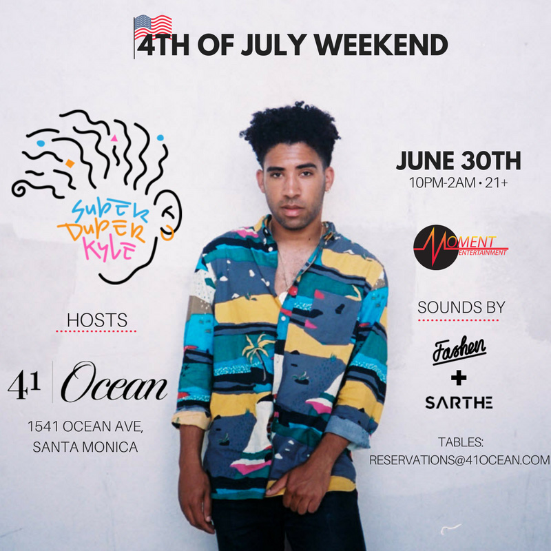 KYLE Hosts 41 Ocean: 4th of July Weekend Kick-Off