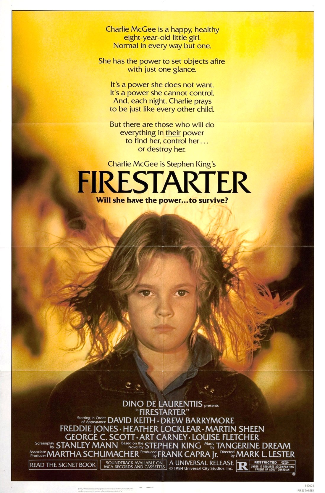 Triple Feature: FIRESTARTER, CARRIE, THE DEAD ZONE at Aero Theatre