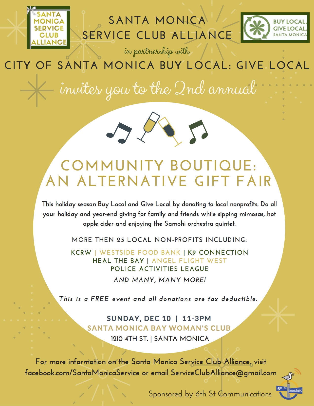 2nd Annual Santa Monica Community Boutique: An Alternative Gift Fair