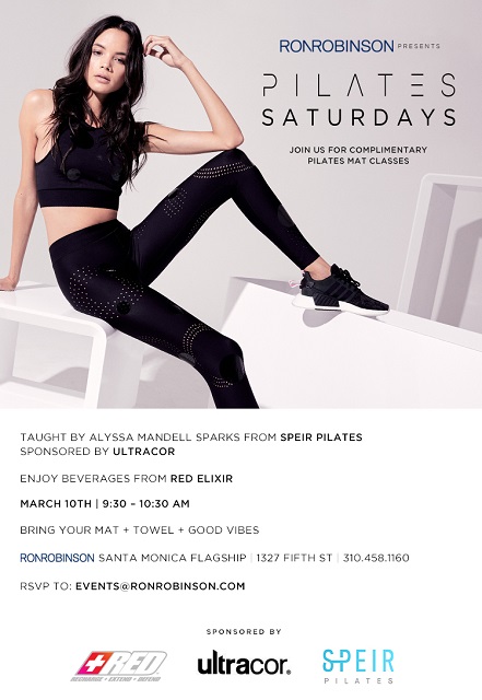 Pilates Saturday at RON ROBINSON