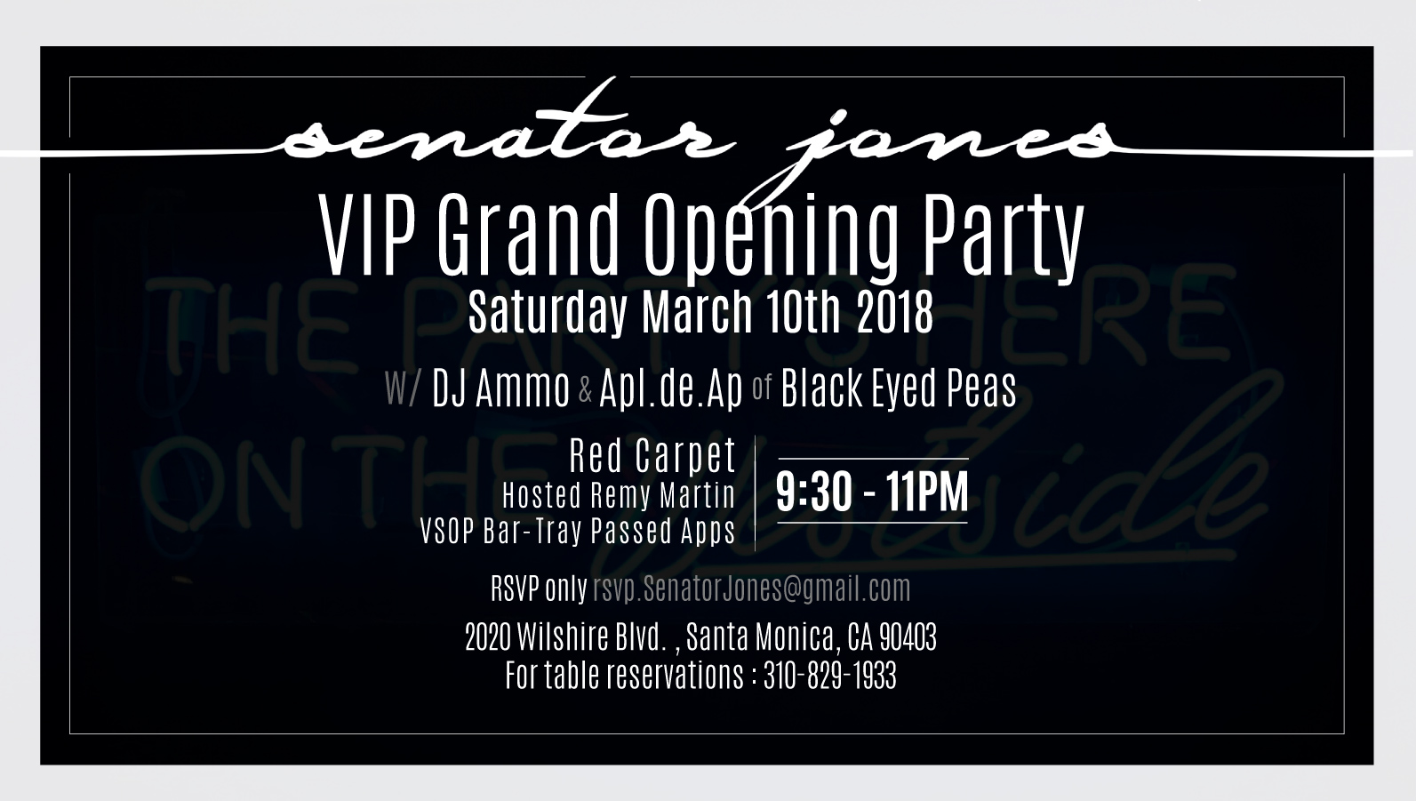 VIP Red Carpet Grand Opening of Senator Jones