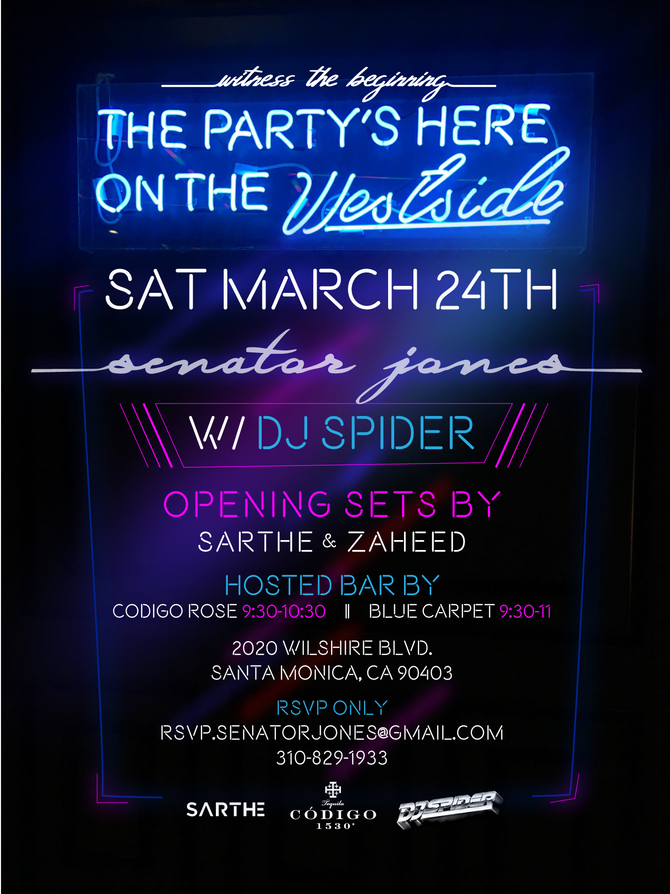 Senator Jones: The Party's Here on the Westside!