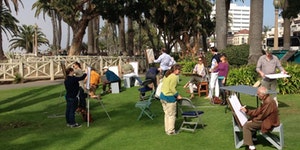 Otis Kite Festival Plein Air Session with Mike Cedeno