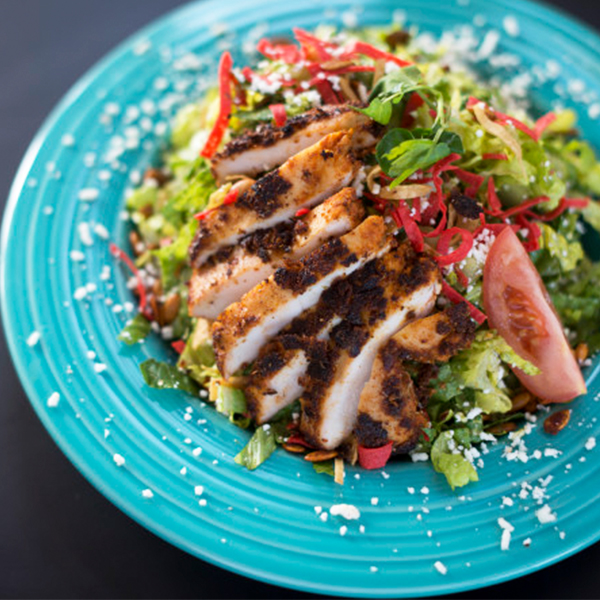 Chicken salad dish at El Cholo