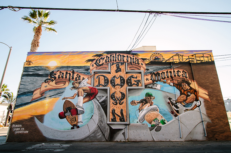 Mural of Dogtown Z-Boys