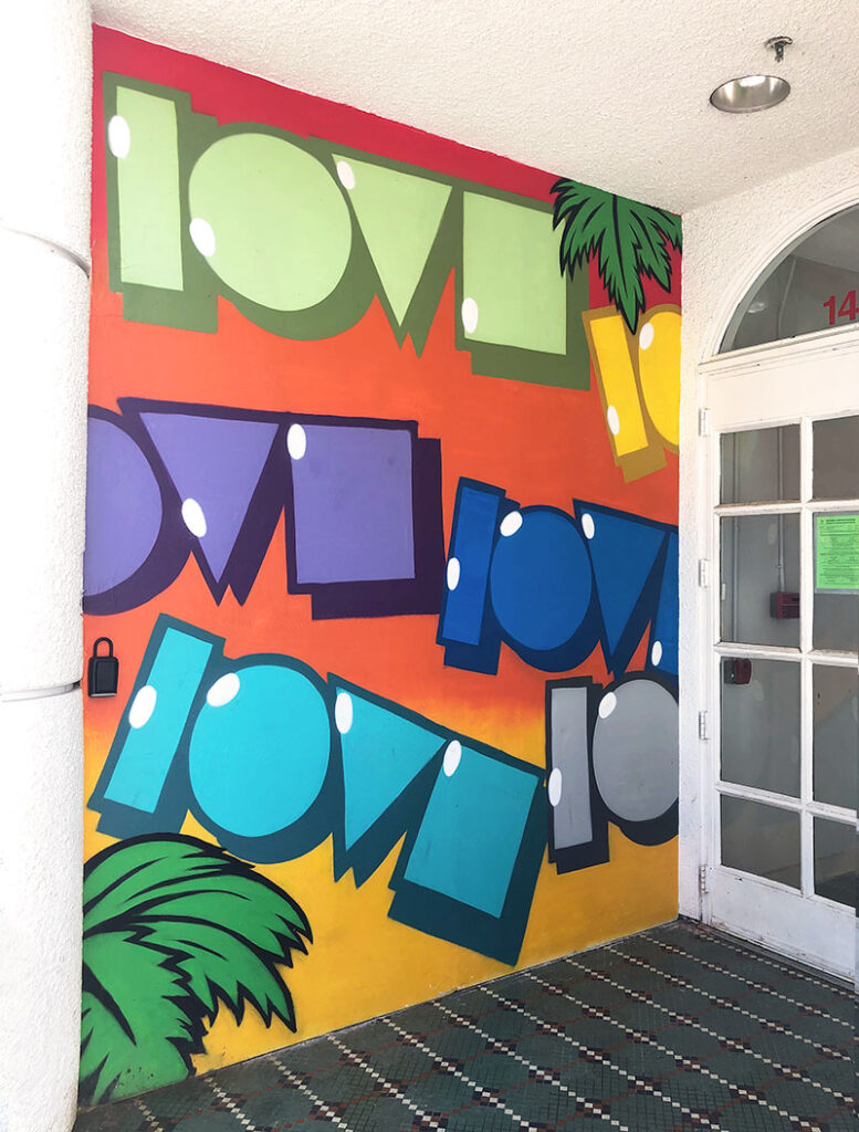 "Love" mural