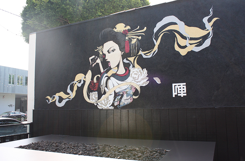 Geisha mural 
