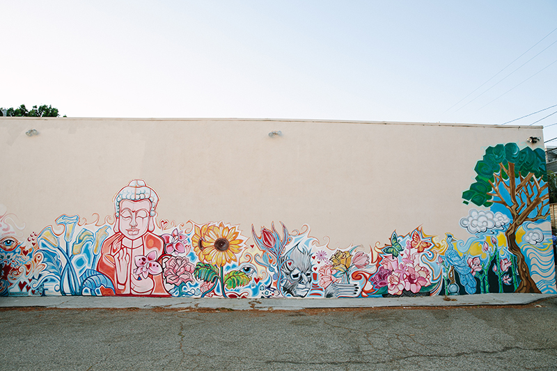 Mural at Massage Garden