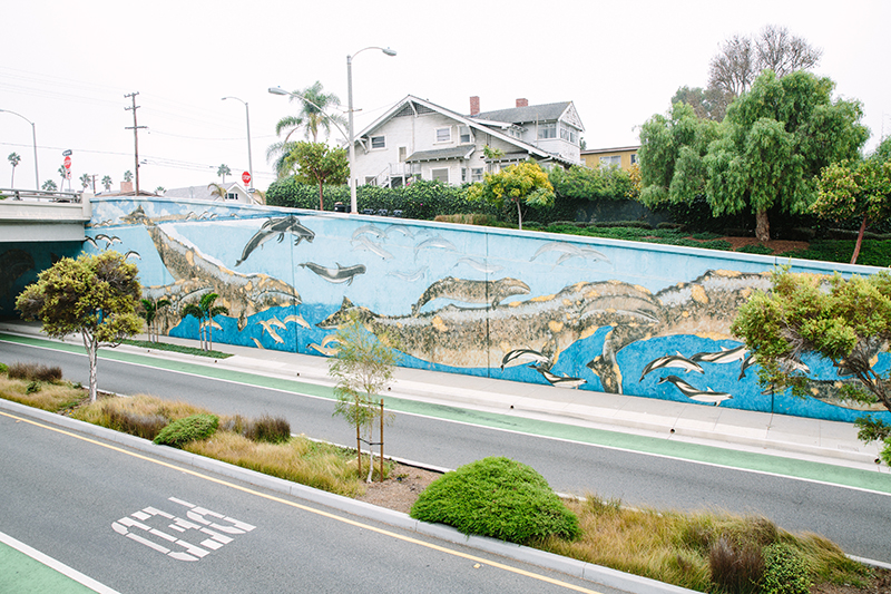 Mural of whales