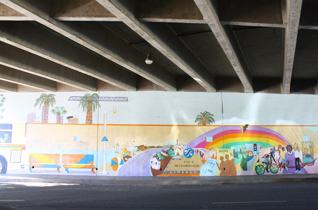 Rainbow mural