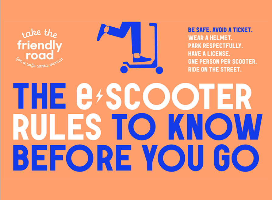 graphics poster for e-scooter rules