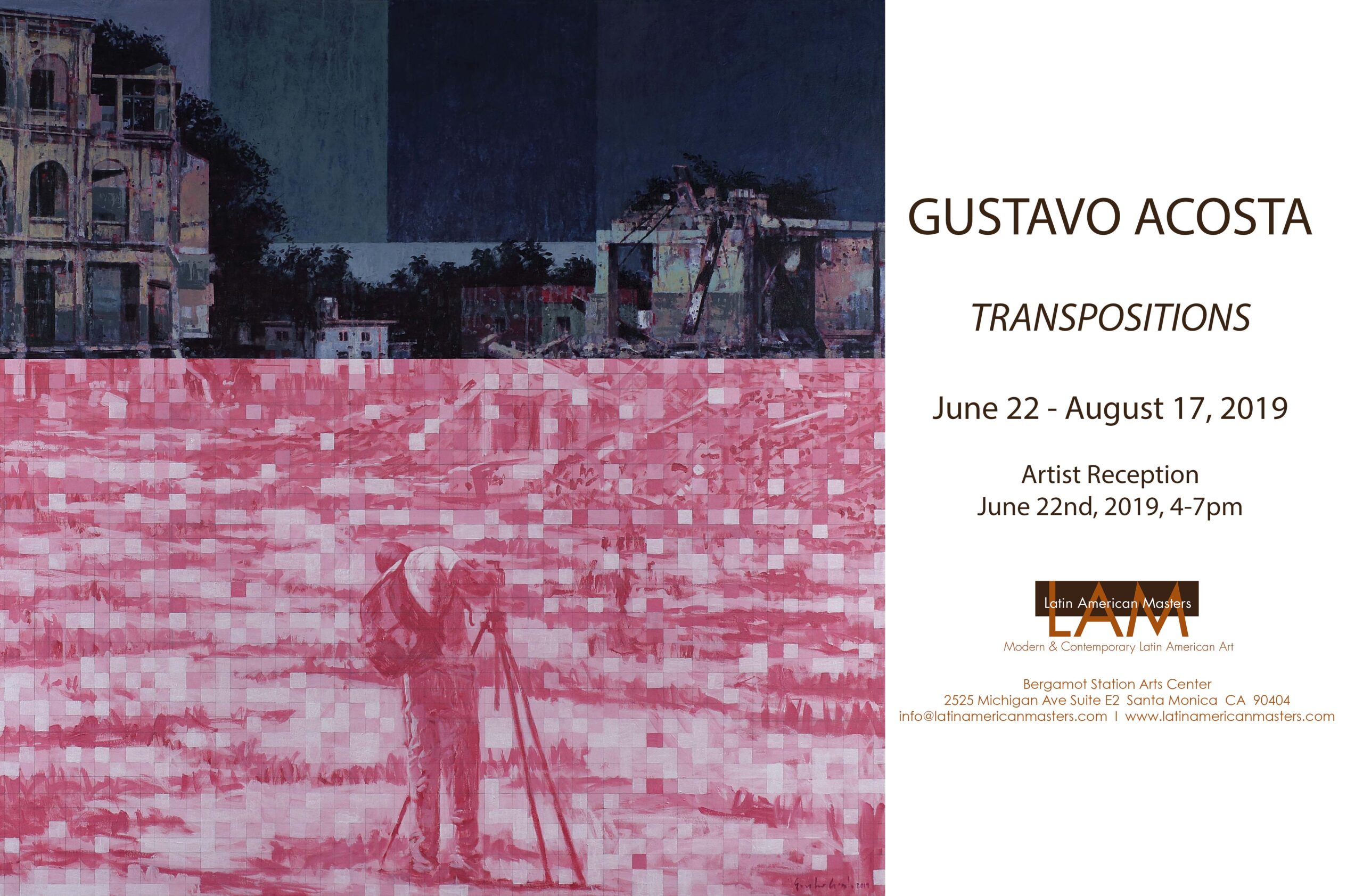 Artist Reception for Gustavo Acosta: Transpositions