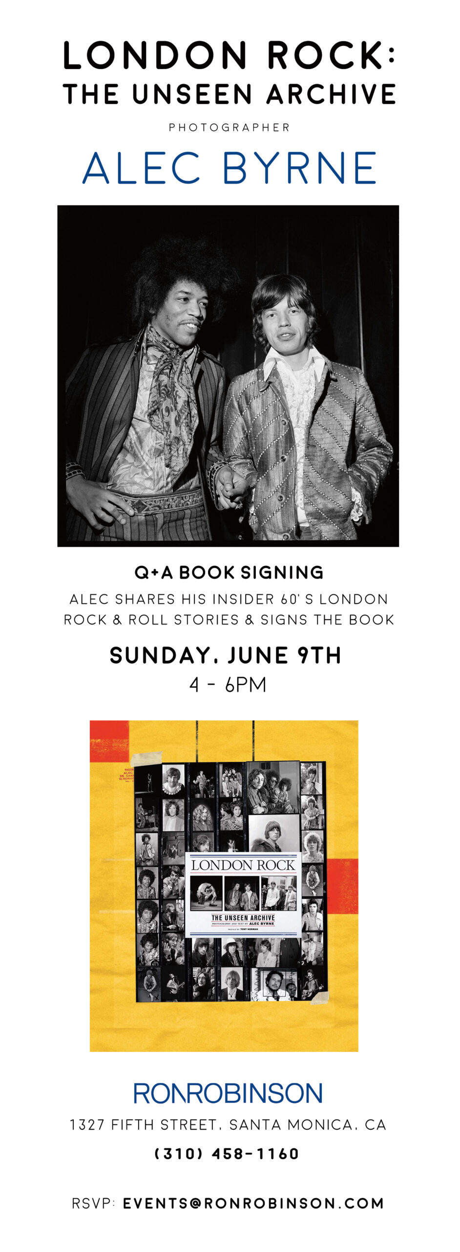 London Rock | Book Signing with Q/A at Ron Robinson