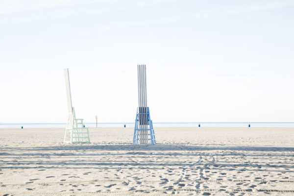 Singing chairs at Santa Monica Beach