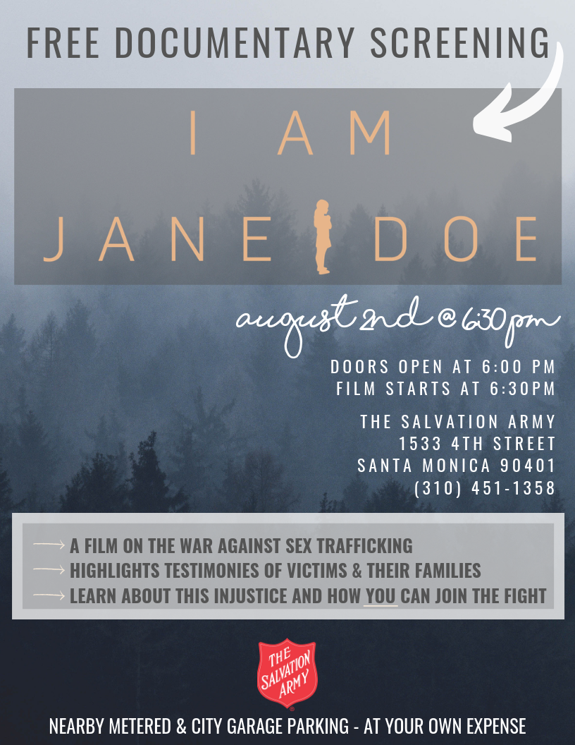 Documentary Screening: I AM JANE DOE