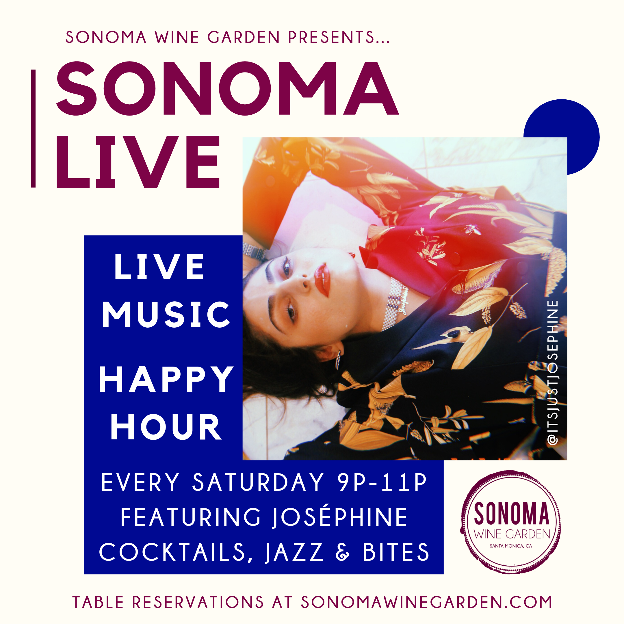 Live Music Saturdays at Sonoma Wine Garden