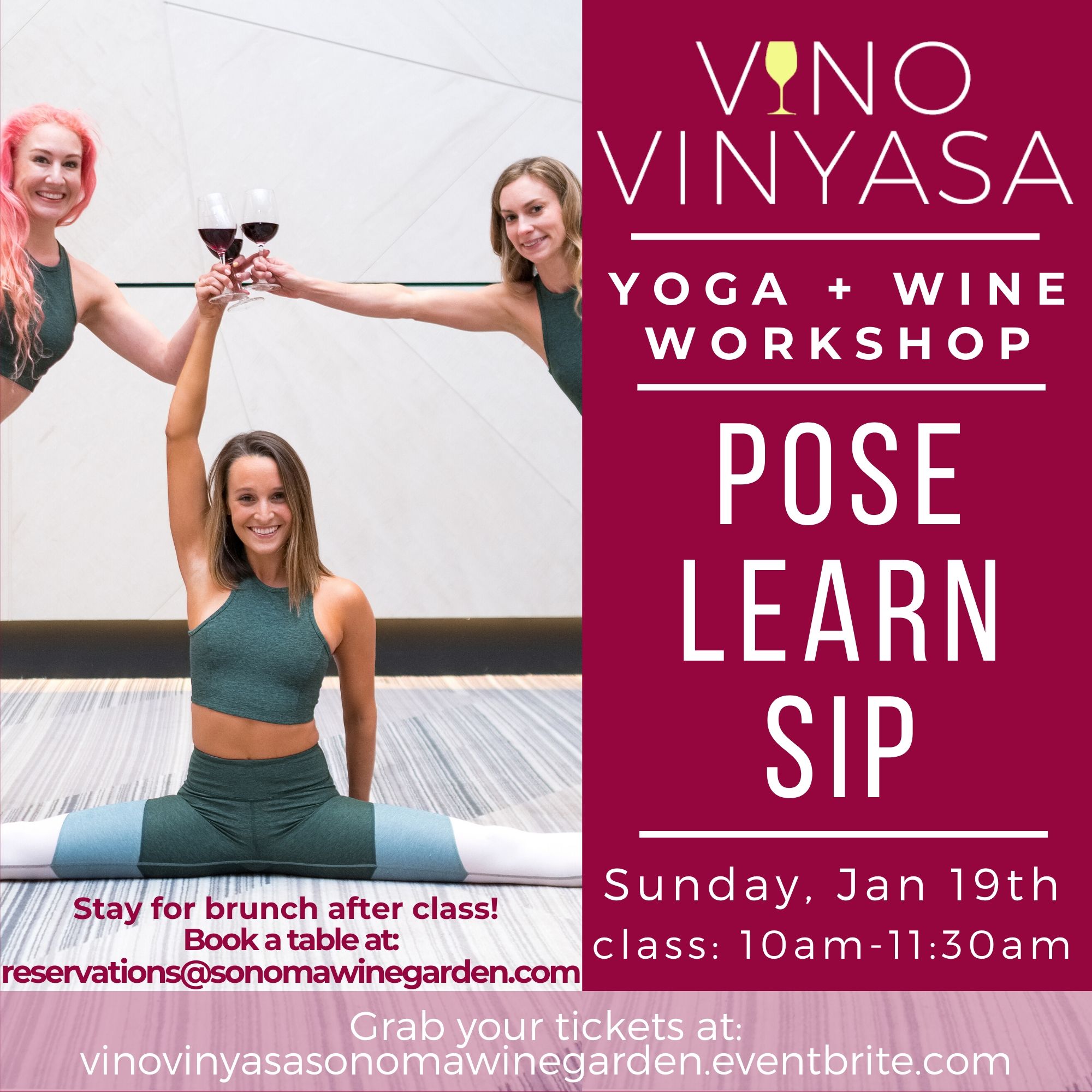 VINO VINYASA - Yoga + Wine Workshop