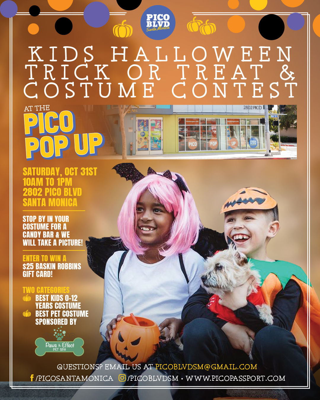 Pico Blvd Halloween Trick or Treat & Costume Contest Visit Santa Monica