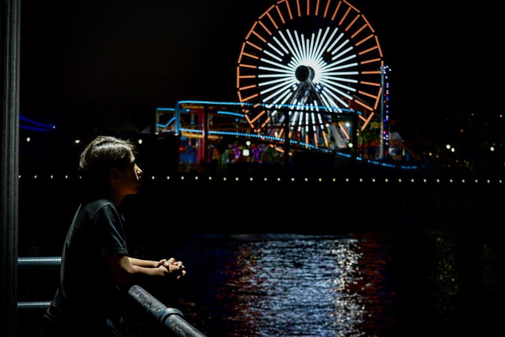 Halloween Lights on the Pacific Wheel