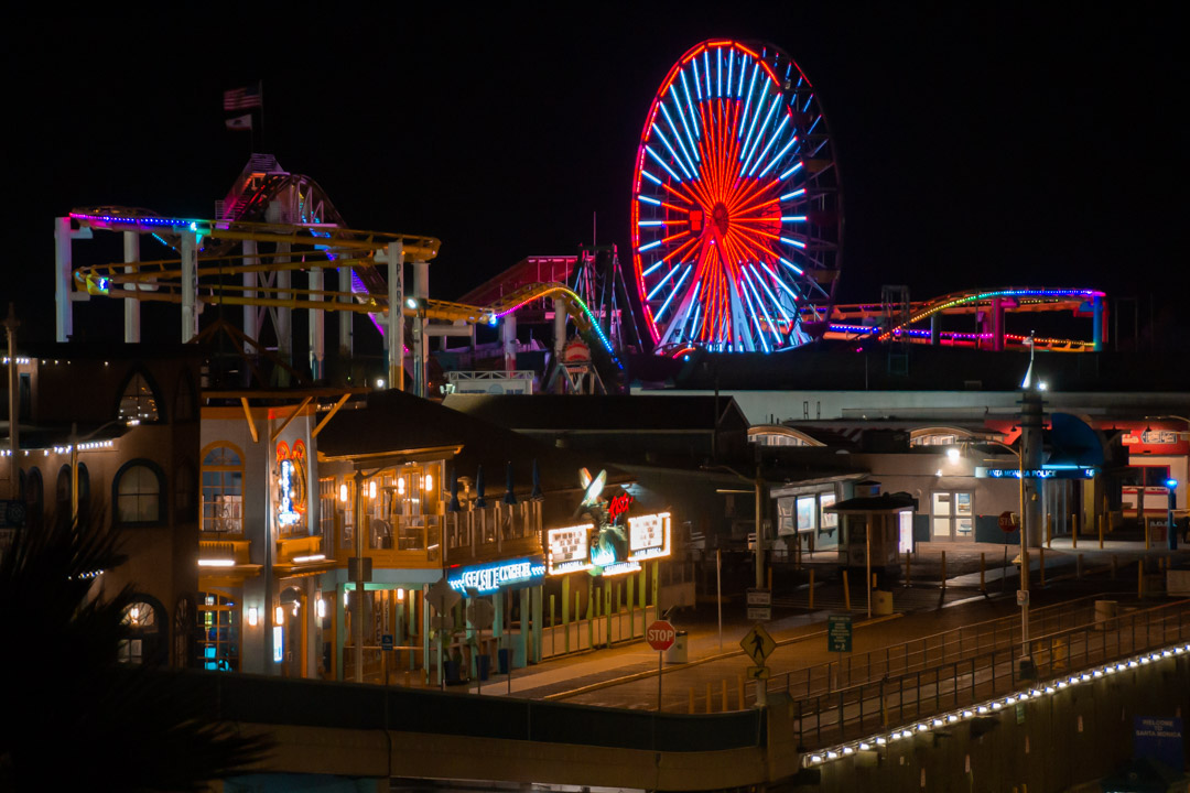 The Pacific Wheel Lights Up in March for Red Cross Month