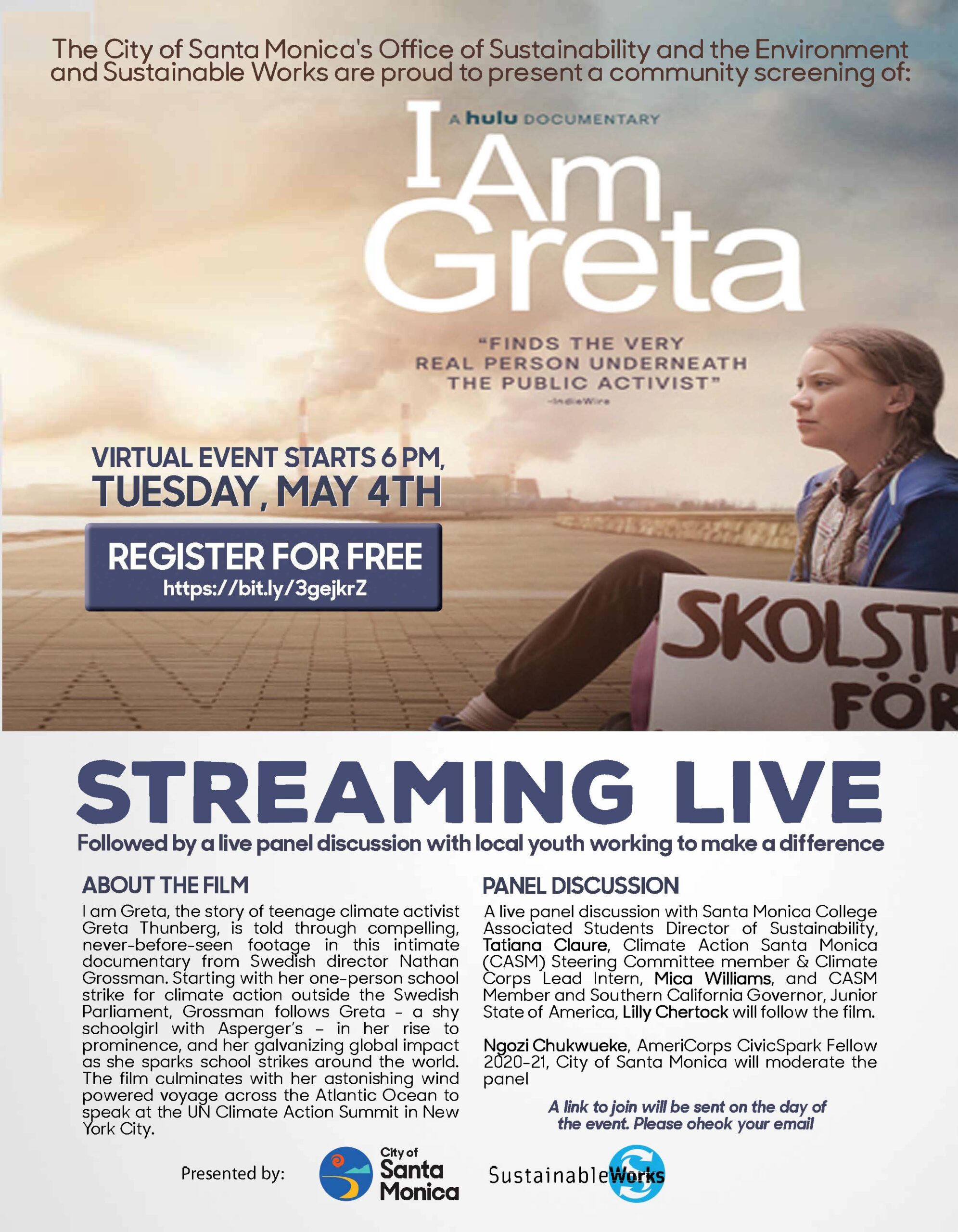 I Am Greta Online Screening and Panel Discussion