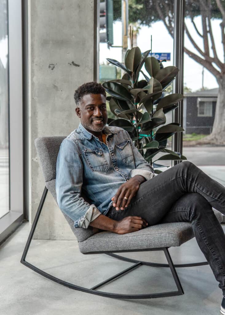 Edward Ackah-Miezah, founder of Cafe Ruisseau in Santa Monica