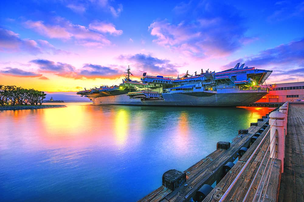 USS Midway in San Diego