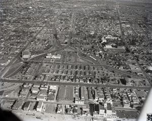 Aerial View of Santa Monica's Belmar Triangle from 1950.