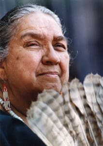 Portrait of Gabrielino Chief Vera Rocha.